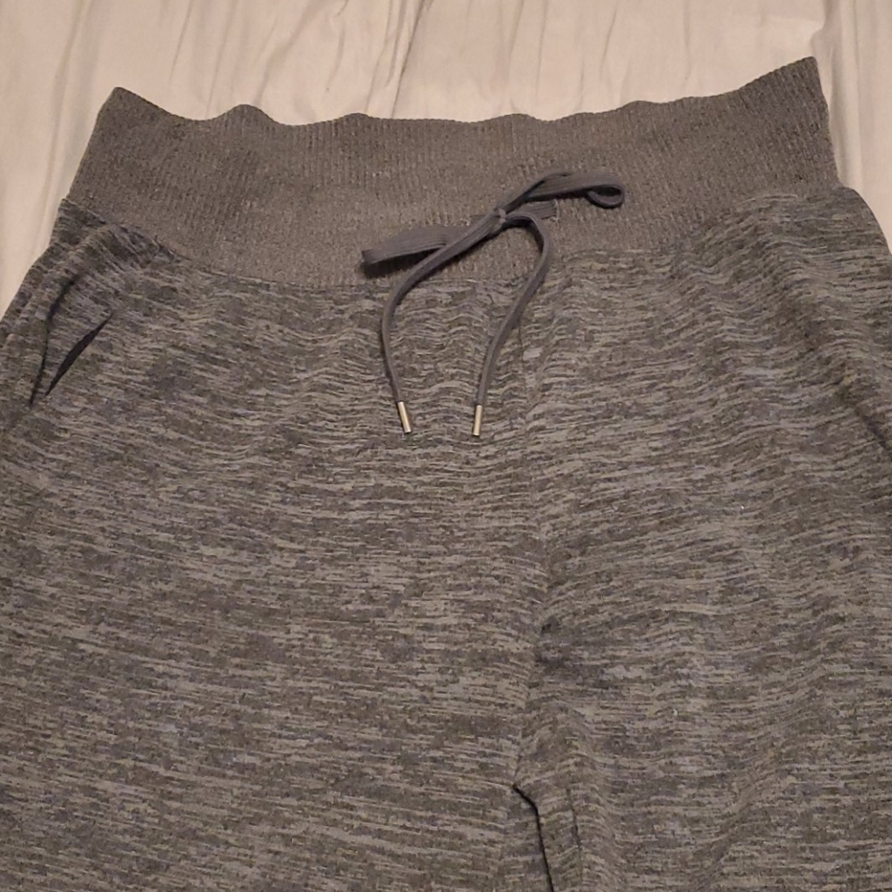Gray Draw-String Sweatpants